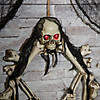 16.5" Lightup Skeleton Halloween Wreath Image 1