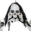 16.5" Lightup Skeleton Halloween Wreath Image 2
