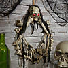 16.5" Lightup Skeleton Halloween Wreath Image 3