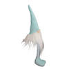 16" Aqua and White Sitting Spring Gnome Figure Image 1