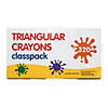 16-Color Triangular Crayon Classpack - 320  Pc. Image 1