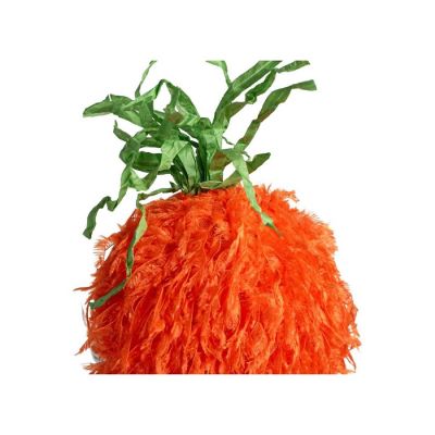16" Furry Orange Fabric Carrot Image 1