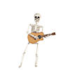 16" Guitar Playing Skeleton Halloween Decoration Image 1