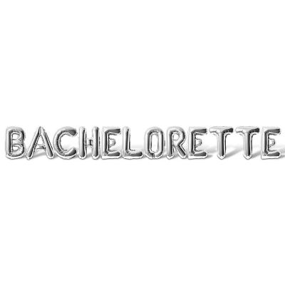 16 Inch Silver BACHELORETTE Letter Balloon Banner Image 1