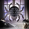 16" Large Black Hanging Honeycomb Tissue Paper Spiders - 4 Pc. Image 1