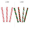 16 lbs. Bulk 640 Pc. Christmas Fruit Hard Candy Stick Assortment Image 1