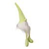 16" Lime Green and White Sitting Spring Gnome Figure Image 1
