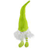 16" Lime Green and White Sitting Spring Gnome Figure Image 3