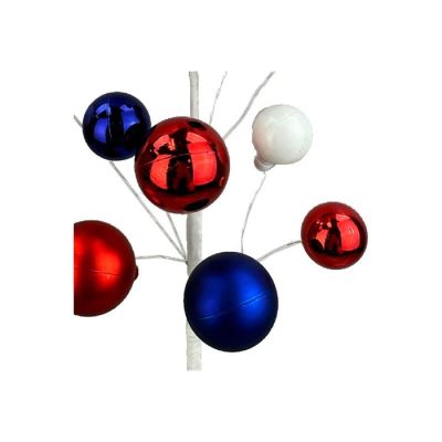 16" Ornament Ball Pick: Red, White, Blue Image 1