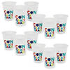 16 oz. Bulk 200 Ct. Bright Grad Disposable Frosted Plastic Cups Image 1