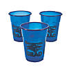 16 oz. Bulk 50 Ct. Blue Congrats Grad Cap & Tassel Disposable Plastic Cups Image 1