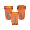 16 oz. Bulk 50 Ct. Football Styled Clear Disposable Plastic Cups Image 1