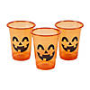 16 oz. Bulk 50 Ct. Jack-O&#8217;-Lantern Orange Disposable Plastic Cups Image 1