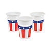 16 oz. Bulk 50 Ct. Patriotic American Flag Disposable Plastic Cups Image 1