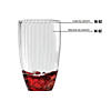 16 oz. Clear Stripe Round Disposable Plastic Tumblers (48 Tumblers) Image 2