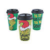 16 oz. Dr. Seuss&#8482; The Grinch Squad Disposable Paper Coffee Cups with Lids - 12 Ct. Image 1