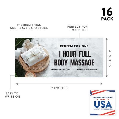 16 Pcs Massage Love Coupons for Couples Image 3