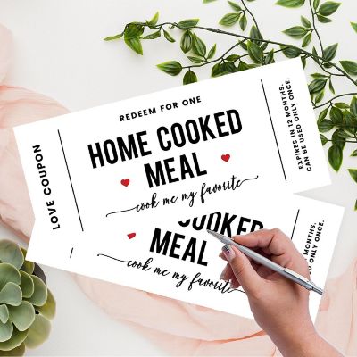 16 Red Heart Love Coupons for Couples Image 2