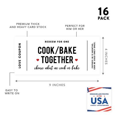 16 Red Heart Love Coupons for Couples Image 3