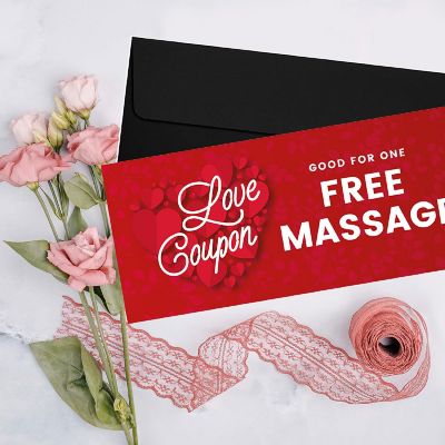 16 Red Hearts Love Coupons for Couples Image 1
