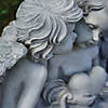 16" Sitting Cherub Angels with Bow and Heart Outdoor Garden Statue Image 4