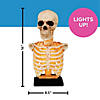 16" Skeleton Bust on Stand Halloween Tabletop Decoration Image 2