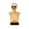 16" Skeleton Bust on Stand Plastic Halloween Tabletop Decoration Image 1
