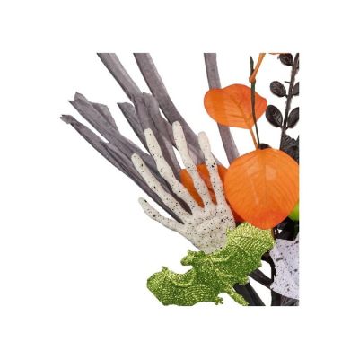 16" Skeleton Hand Bat Paper Grass Pick Image 2
