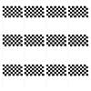 16" x 11" Medium Plastic Black &amp; White Checkered Racing Flags - 12 Pc. Image 1