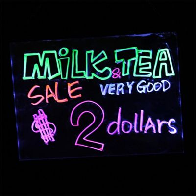 16" x 12" LED Flashing Illuminated Erasable Board Image 1