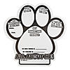 16" x 16" Color Your Own All About Me Paper Paw Print Posters - 30 Pc. Image 1