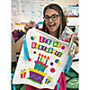 16" x 19" It's My Birthday Cake & Presents Style Canvas Chair Cover Image 1