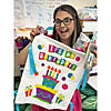 16&quot; x 19&quot; It's My Birthday Cake &amp; Presents Style Canvas Chair Cover Image 1
