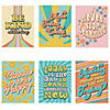 16" x 20 3/4" Inspirational Groovy Retro Cardstock Poster Set - 6 Pc. Image 1