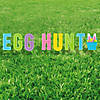 16" x 24" Easter Egg Hunt Letter Yard Signs - 8 Pc. Image 1