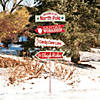 16" x 53" Whimsical Christmas Directional Yard Sign Image 1