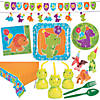 163 Pc. Little Dino Party Tableware Kit for 24 Guests Image 1