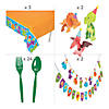 163 Pc. Little Dino Party Tableware Kit for 24 Guests Image 2