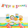 167 Pc. Hello Summer Party Disposable Tableware Kit for 24 Guests Image 1