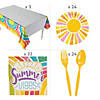 167 Pc. Hello Summer Party Disposable Tableware Kit for 24 Guests Image 2