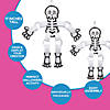 17 1/2" x 17" Halloween Skeleton Paper Chain Craft Kit - Makes 12 Image 2