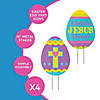 17 1/2" x 24" Religious Easter Egg Hunt Yard Signs - 4 Pc. Image 1