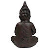 17.5" Dark Brown Meditating Buddha Outdoor Garden Statue Image 4