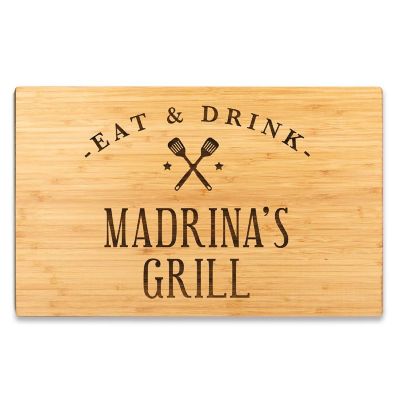 17.75x11 Madrina's Grill Grill BBQ Board Image 1