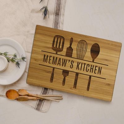 17.75x11 Memaw's Kitchen Utensils Board Image 1