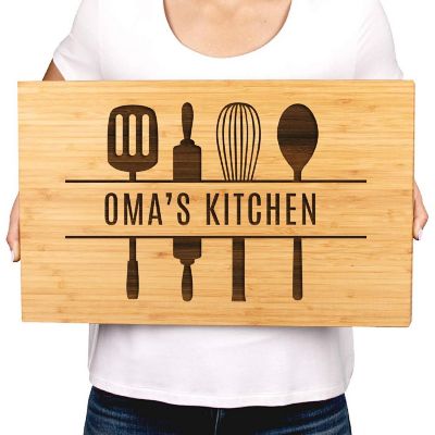17.75x11 Oma's Kitchen Utensils Board Image 2