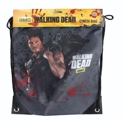 17" The Walking Dead Daryl Dixon Drawstring Polyester Cinch Bag Image 1