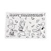 17&quot; x 11&quot; Peanuts&lt;sup&gt;&amp;#174;&lt;/sup&gt; Character Color Your Own Thanksgiving Paper Placemats &amp;#8211; 12 Pc.  Image 1