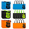 17" x 15" Large Guitar Nonwoven Tote Bags - 12 Pc. Image 1