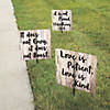 17" x 17" Love is Patient Wedding Yard Sign Set - 3 Pc. Image 1